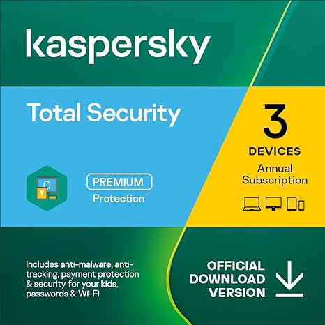 Kaspersky Total Security 2024 1 Year 3 Devices