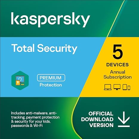 Kaspersky Total Security 2024 1 Year 5 Devices